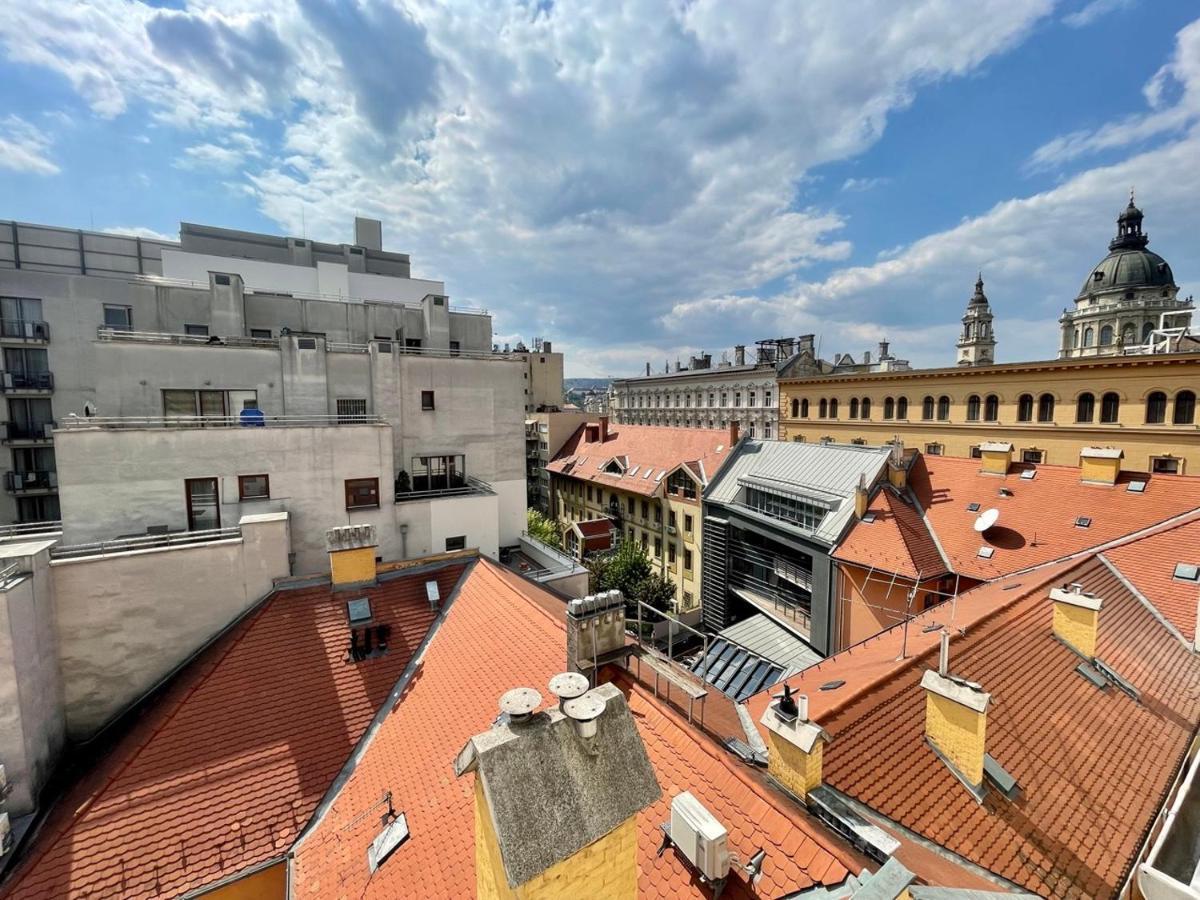 בודפשט Penthouse W Private Rooftop And Free Parking מראה חיצוני תמונה