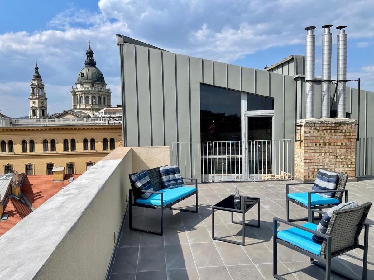 בודפשט Penthouse W Private Rooftop And Free Parking מראה חיצוני תמונה